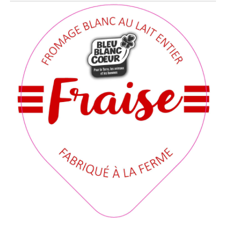 Opercules GABORIAUX 68.3 Alu Fromage Blanc Fraise 3cl