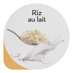 Opercules Ø68.3mm Aluminum imprimés Gourmandise Riz au Lait
