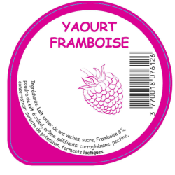 Opercule HAUTS PRES 68.3 ALU Framboise sc.PP/PS/PET 3cl gr.Vermisseau