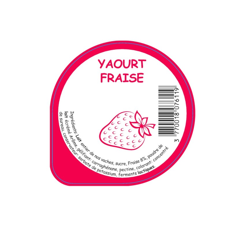 Opercule HAUTS PRES 68.3 ALU Fraise sc.PP/PS/PET 3cl gr.Vermisseau