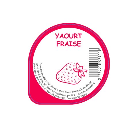 Opercule HAUTS PRES 68.3 ALU Fraise sc.PP/PS/PET 3cl gr.Vermisseau