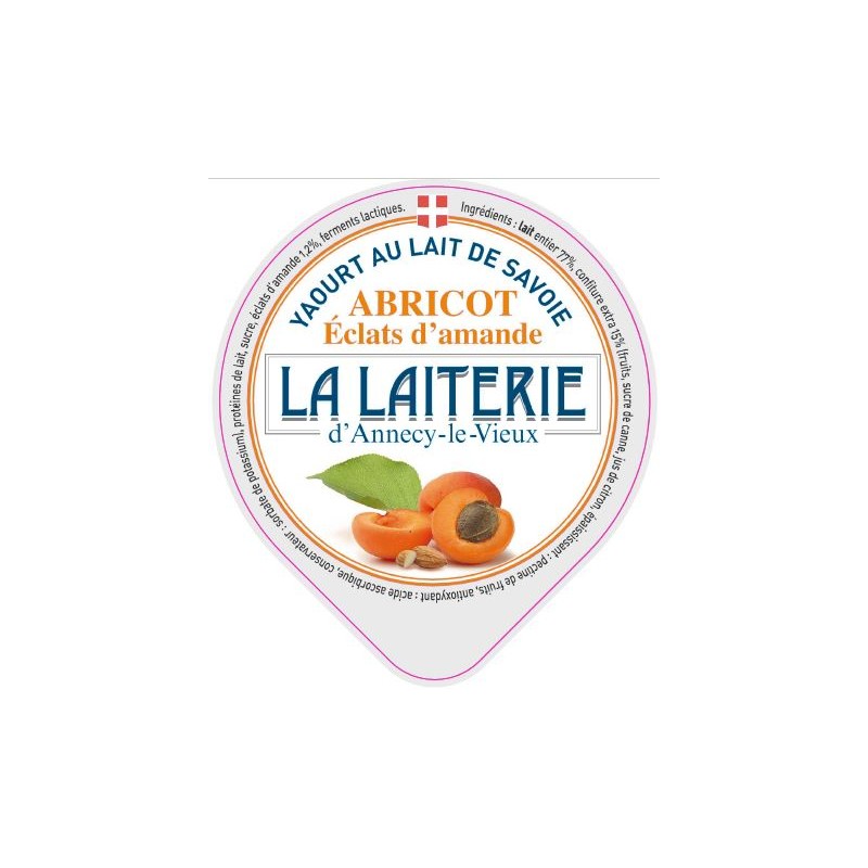 Opercule LAITERIE ANNECY abricot amande 68.3 - quadri