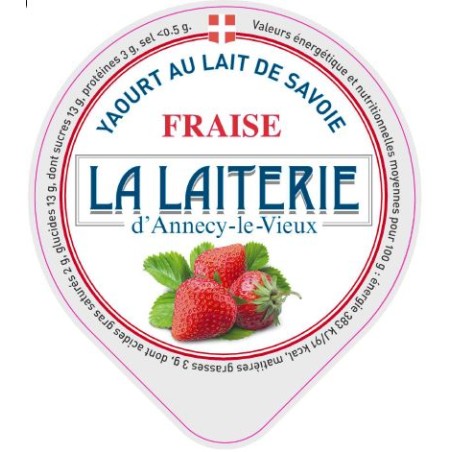 Opercules LAITERIE ANNECY 68.3 ALU fraise - quadri