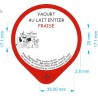 Opercules LAIT P'TITS LOUPS 68.3 ALU Fraise 3 cl