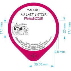 Opercules LAIT P'TITS LOUPS 68.3 ALU Framboise 3 cl