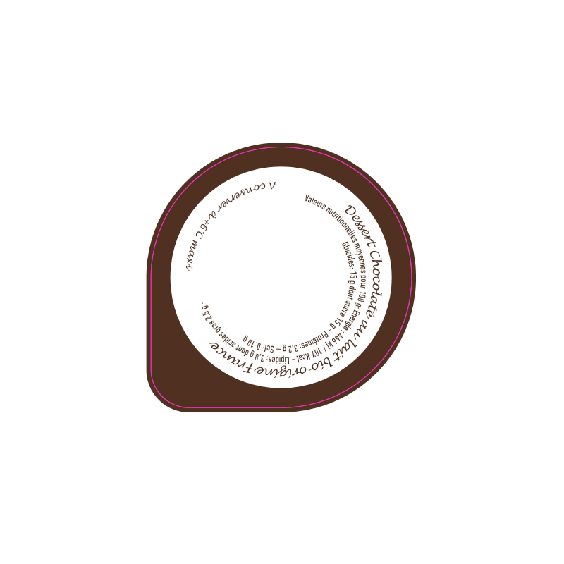 Opercules LA TOURETTE 68.3 ALU dessert chocolaté 2 couleurs