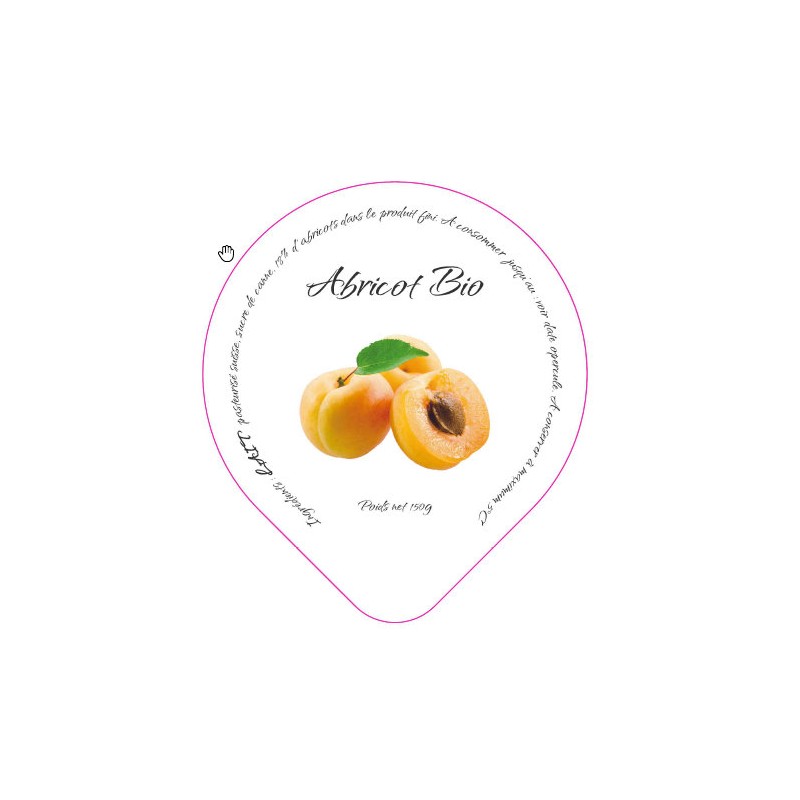 Opercules Maison du Fromage 68.3 ALU Abricot Bio 5cl