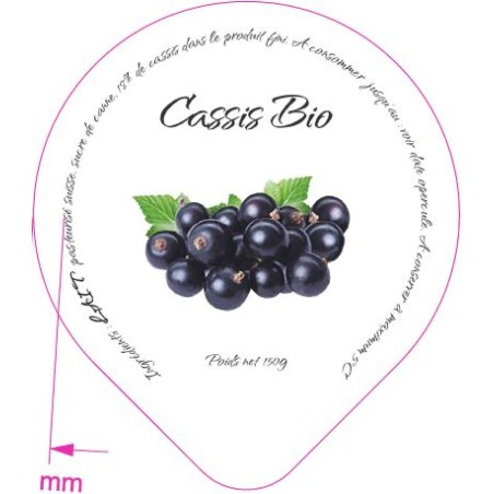 Opercules Maison du Fromage 68.3 ALU Cassis Bio 5 cl