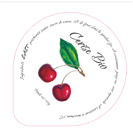 Opercules Maison du Fromage 68.3 ALU Cerise Bio 5cl