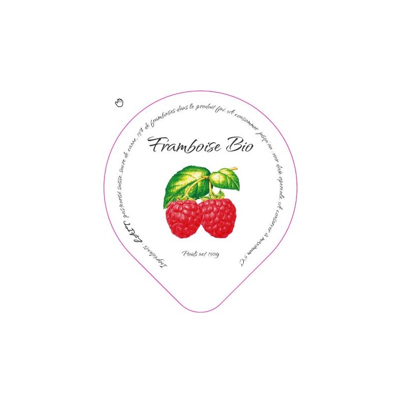 Opercules Maison du Fromage 68.3 ALU Framboise Bio 5 cl