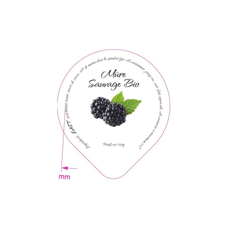 Opercules Maison du Fromage 68.3 ALU Mûre Sauvage Bio 5 cl