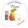 Opercule FERME DU MEZANEAU 68.3 ALU Poire sc.PP/PS/PET gr.Verm 5cl