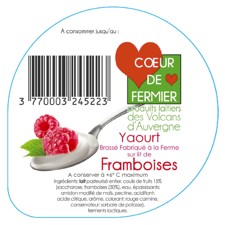 Opercules PUY BANSON 68.3 ALU brassé framboises lang scell.PP gr. ver