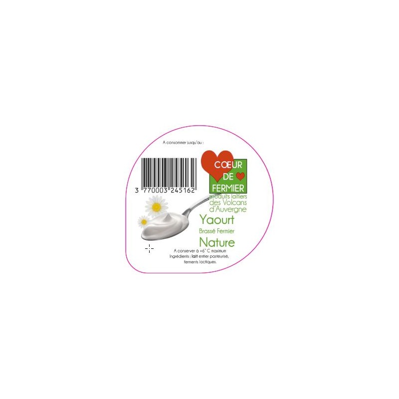 Opercules PUY BANSON 68.3 ALU Brassé Nature languette scell.PP gr. ve