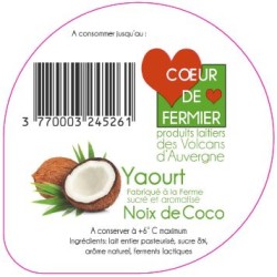Opercules PUY BANSON 68.3 ALU Noix de coco languette scell.PP gr. verm