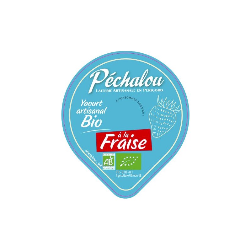 Opercule PECHALOU 68.3 ALU bio fraise