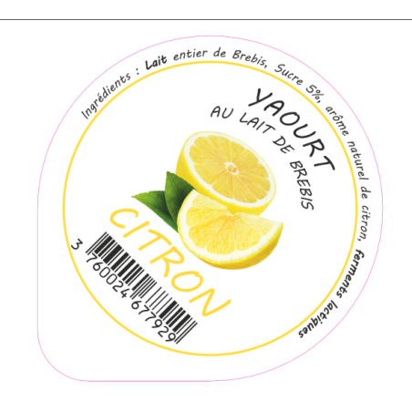 Opercules Ferme des Pins 68.3 Alu Citron 6cl