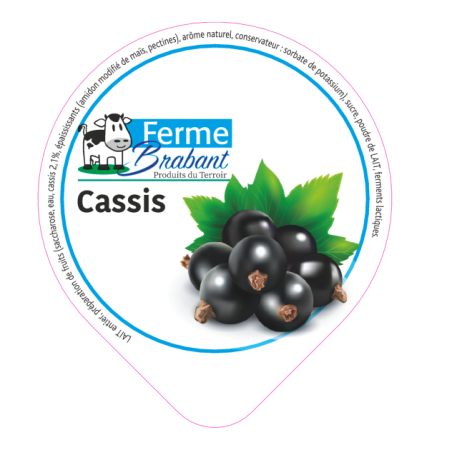 Opercule Ferme Brabant 68.3 ALU Cassis sc.PP/PS/PET gr.Verm 5cl