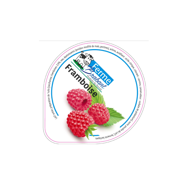 Opercule Ferme Brabant 68.3 ALU Framboise sc.PP/PS/PET gr.Verm 5cl