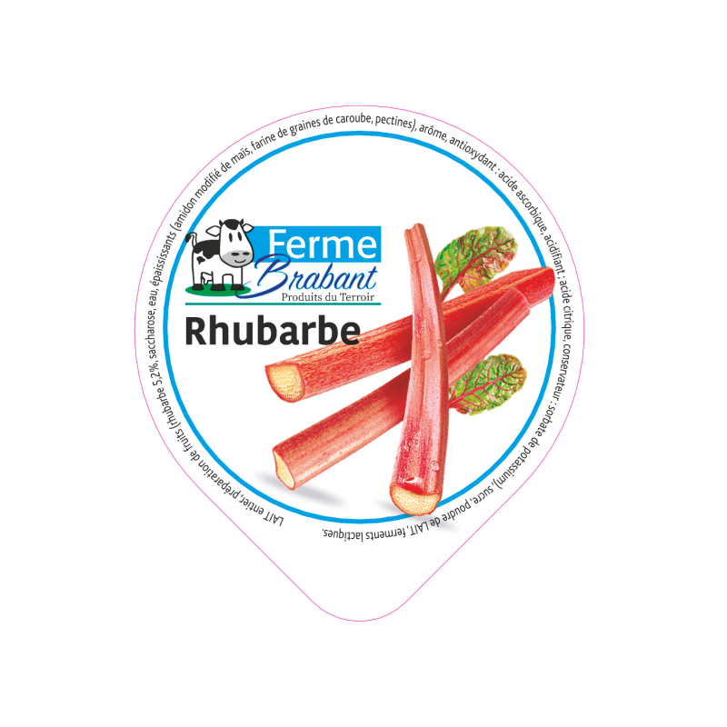 Opercule Ferme Brabant 68.3 ALU Rhubarbe sc.PP/PS/PET gr.Verm 5cl