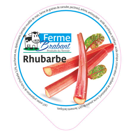 Opercule Ferme Brabant 68.3 ALU Rhubarbe sc.PP/PS/PET gr.Verm 5cl