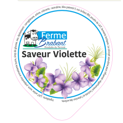 Opercule Ferme Brabant 68.3 ALU Violette sc.PP/PS/PET gr.Verm 5cl