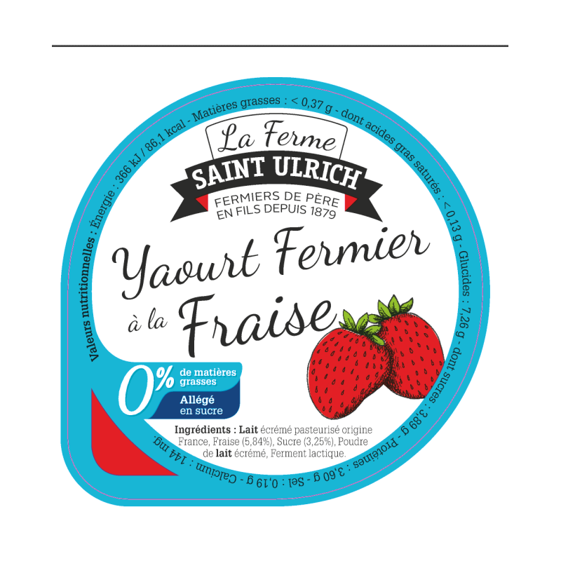Opercules ST ULRICH 68.3 ALU 0 % fraise