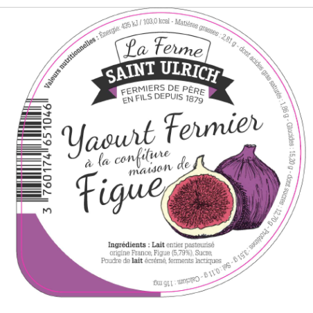 Opercules ST ULRICH 68.3 ALU figue 5cl code barre