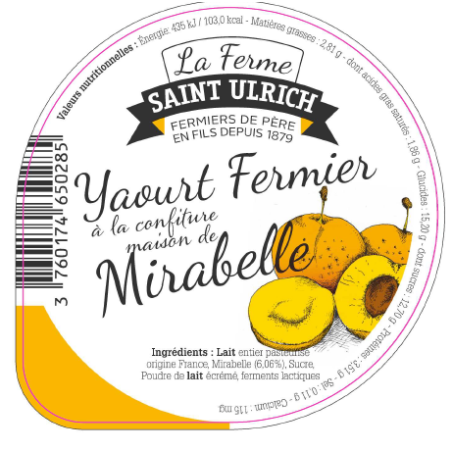 Opercules ST ULRICH 68.3 ALU mirabelle 5cl code barre