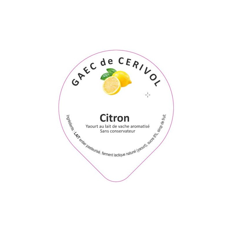 Opercule CERIVOL 68.3 ALU Citron 5 coul. scelPP/PS/PET gr.Vermisseau L