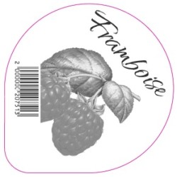 Opercule VERIER 68.3 ALU FRAMBOISE PP/PS/PET gr.Verm. Lang. 2cl