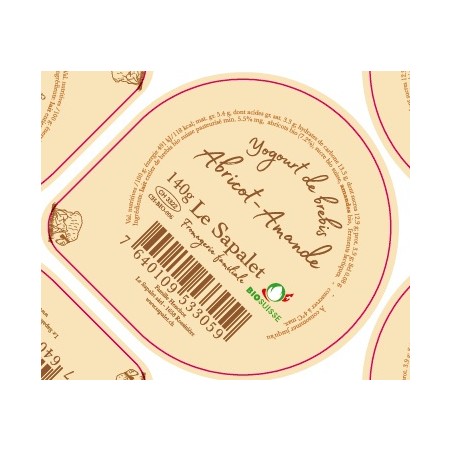 Opercule 68.3 mm SAPALET Brebis Abricot-Amande
