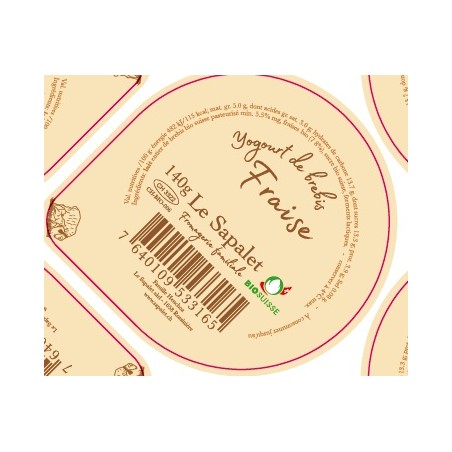 Opercule 68.3 mm SAPALET Brebis Fraise
