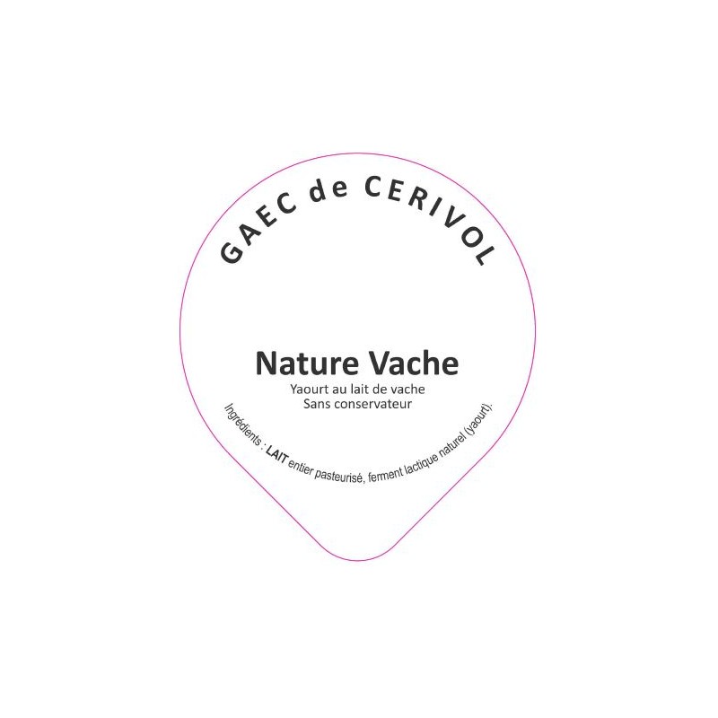 Opercule CERIVOL 68.3 ALU Nature Vache 2 coul. scelPP/PS/PET gr.Vermis
