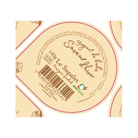 Opercule 68.3 mm SAPALET Brebis Saveur d'Hiver