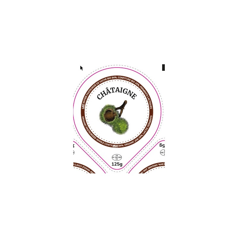 Opercules 68.3 mm Laiterie Côte Roannaise CHATAIGNE