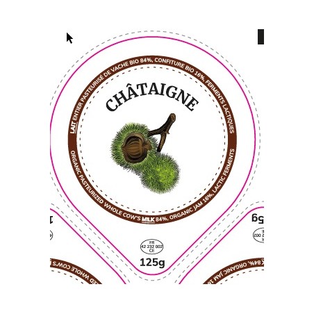 Opercules 68.3 mm Laiterie Côte Roannaise CHATAIGNE