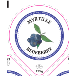 Opercules 68.3 mm Laiterie Côte Roannaise MYRTILLE V2 - Anglais