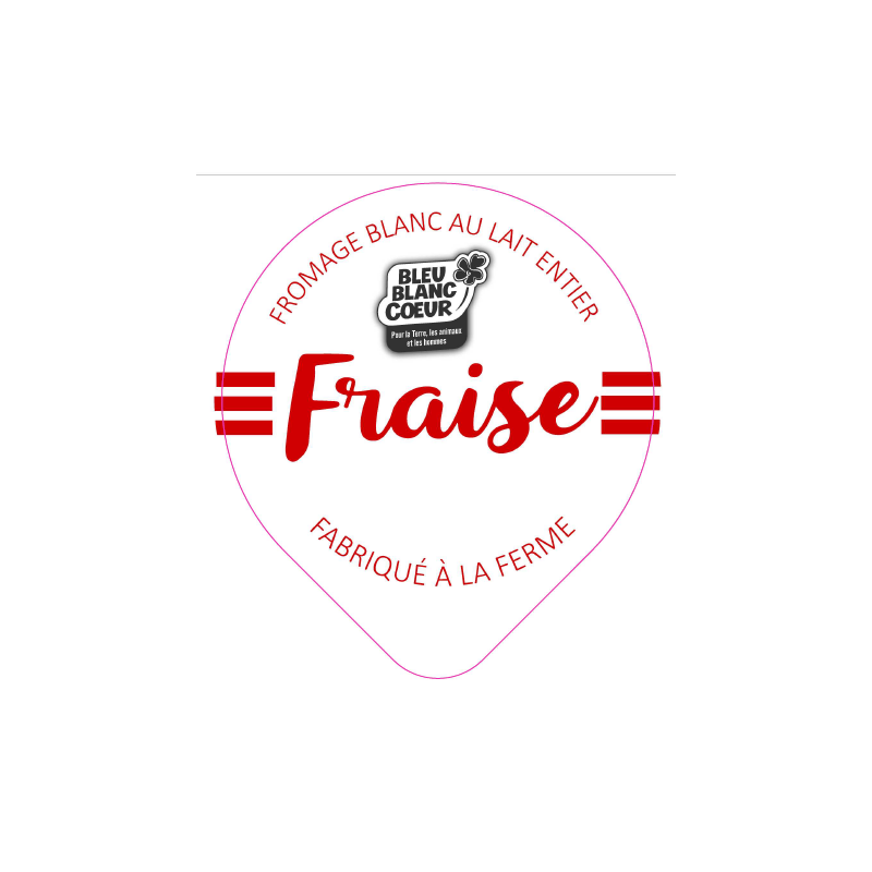 Opercules GABORIAUX 68.3 Alu Fromage Blanc Fraise 3cl