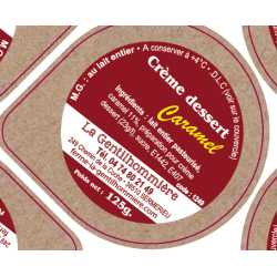Opercules 68.3 Alu GENTILHOMMIERE Crème Dessert Caramel sc.PP gr.Verm