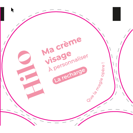 Opercule HILO Ø 57 alu Crème visage La recharge, pointe diamant
