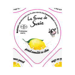 Opercules Alu 68.3mm LA JOURIVIERE Aromatisé citron sc.pot carton gr.