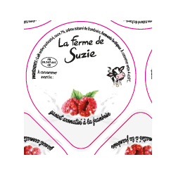 Opercules Alu 68.3mm LA JOURIVIERE Aromatisé Framboise sc.pot carton