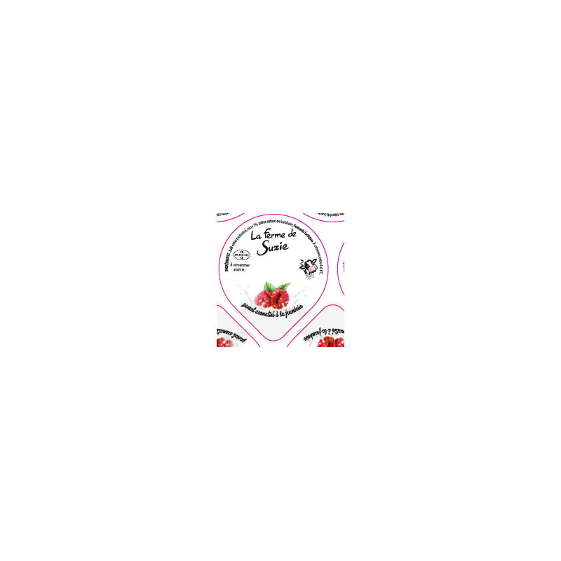 Opercules Alu 68.3mm LA JOURIVIERE Aromatisé Framboise sc.pot carton
