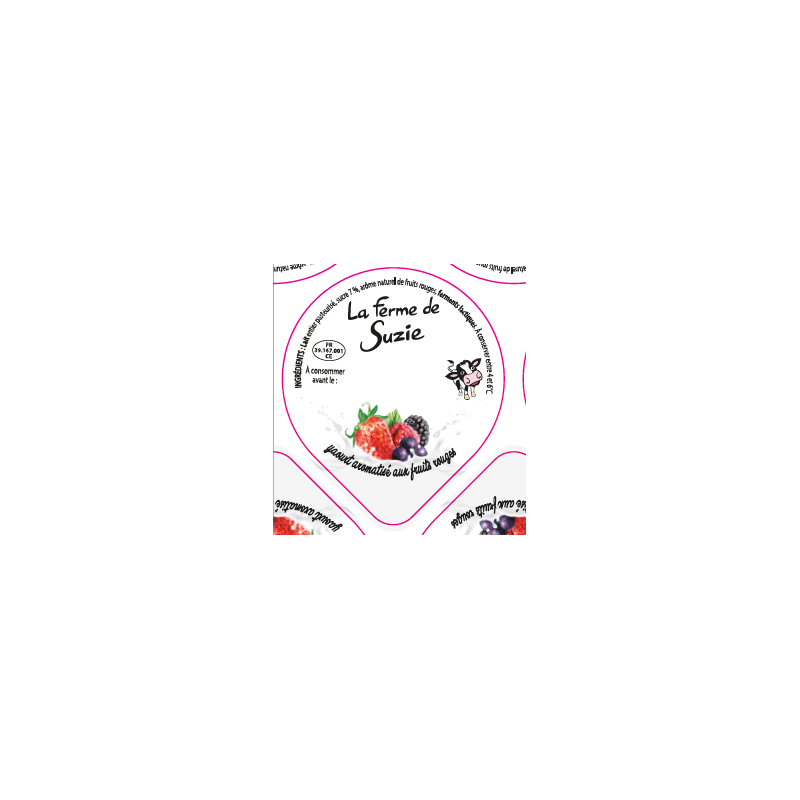 Opercules Alu 68.3mm LA JOURIVIERE Arômatisé Fruits Rouges sc.pot ca