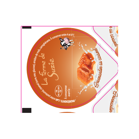 Opercules Alu 68.3mm LA JOURIVIERE Gourmandise Caramel sc.pot carton g