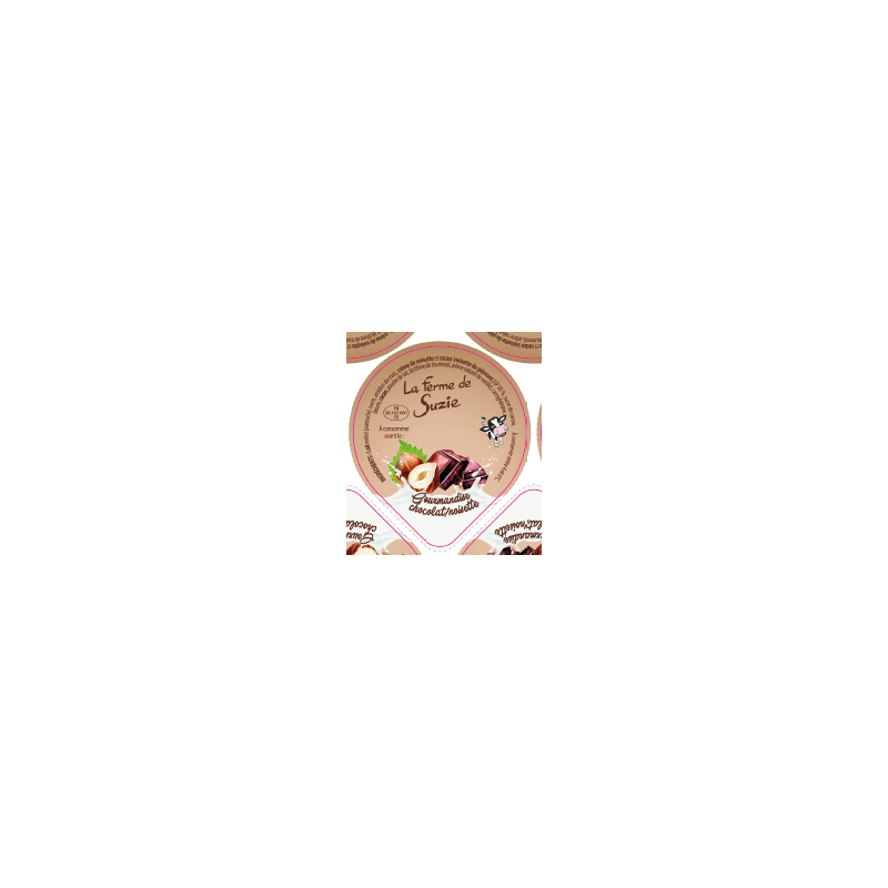 Opercules Alu 68.3mm LA JOURIVIERE Gourmandise Noisette sc.pot carton