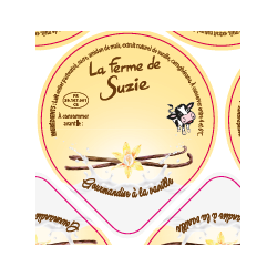 Opercules Alu 68.3mm LA JOURIVIERE Gourmandise à la vanille pot carto