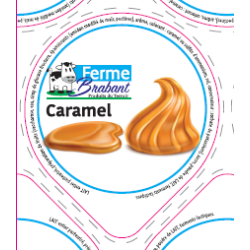 Opercules 68.3 Alu Ferme Brabant Caramel sc.PP/PS/PET gr.Vermisseau La