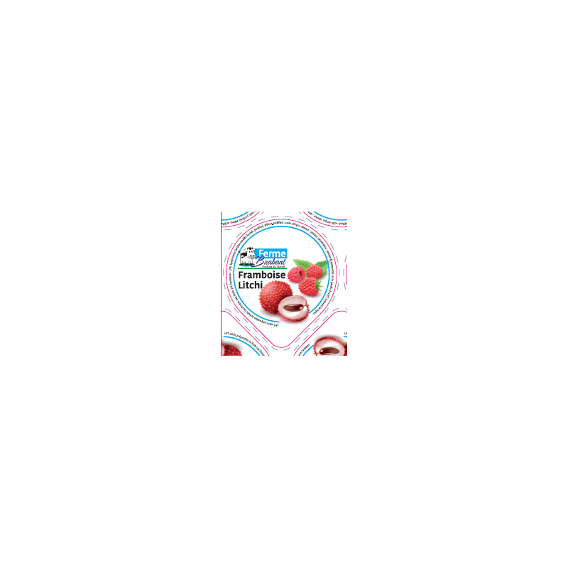 Opercules 68.3 Alu Ferme Brabant Framboise Litchi sc.PP/PS/PET gr.Verm